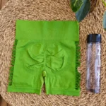 شورتک ورزشی سیملس زاپدار زنانه مدیوم سبز