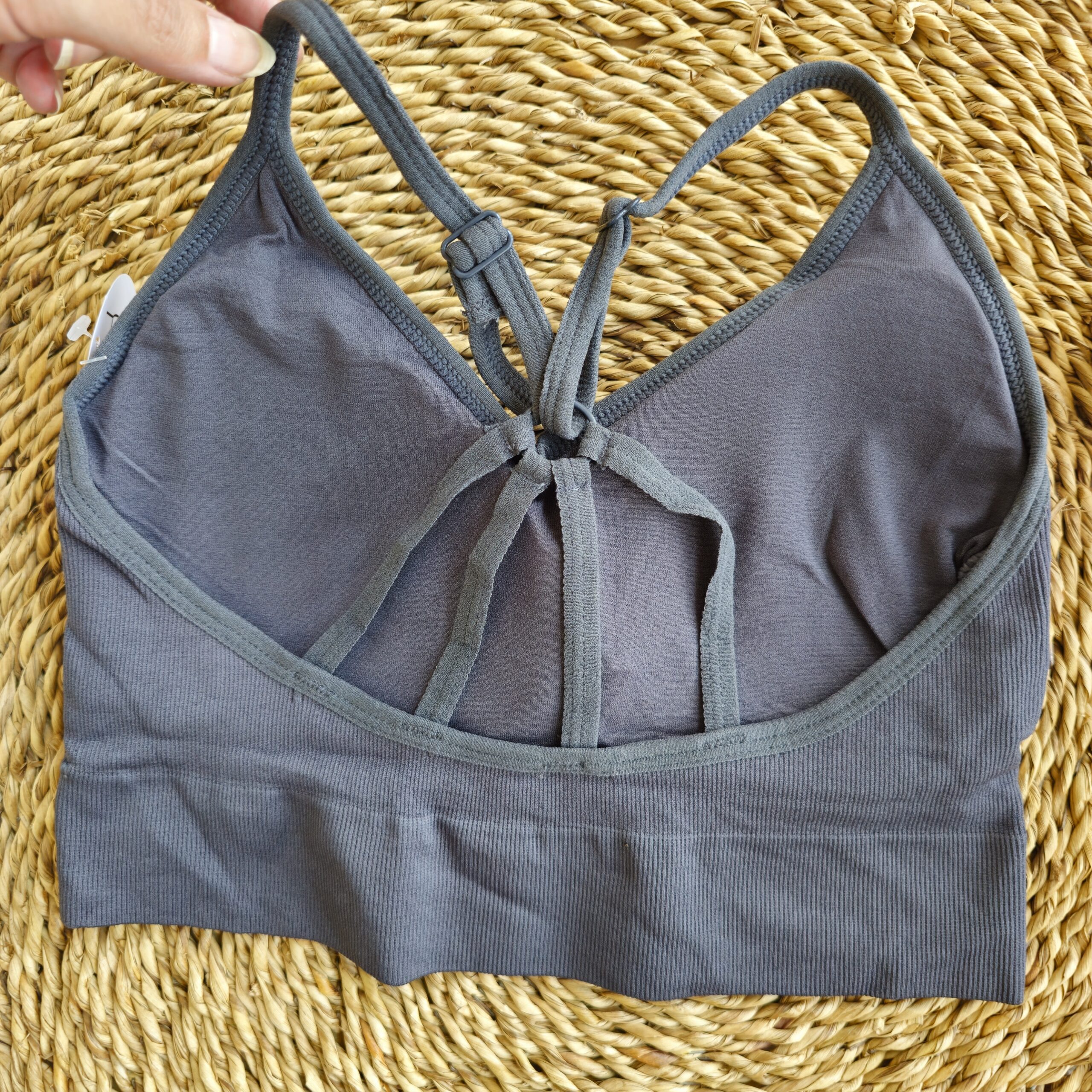 ست نیمتنه و شورتک ورزشی زنانه سیملس فری سایز طوسی - تصویر 5